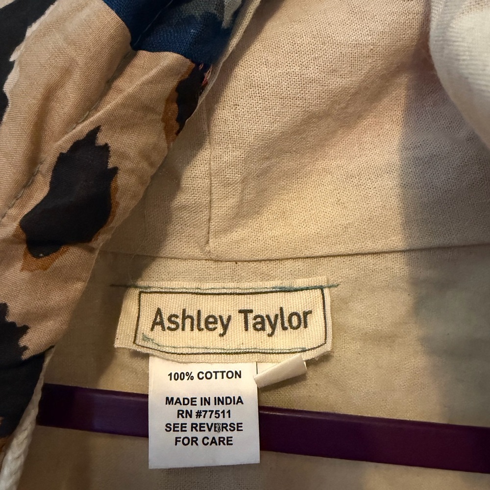 Ashley Taylor Multicolor Patchwork Utility Jacket… - image 2